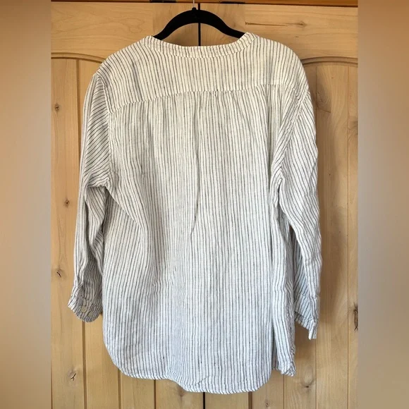CP Shades Linen Striped Shirt - Picture 2 of 16